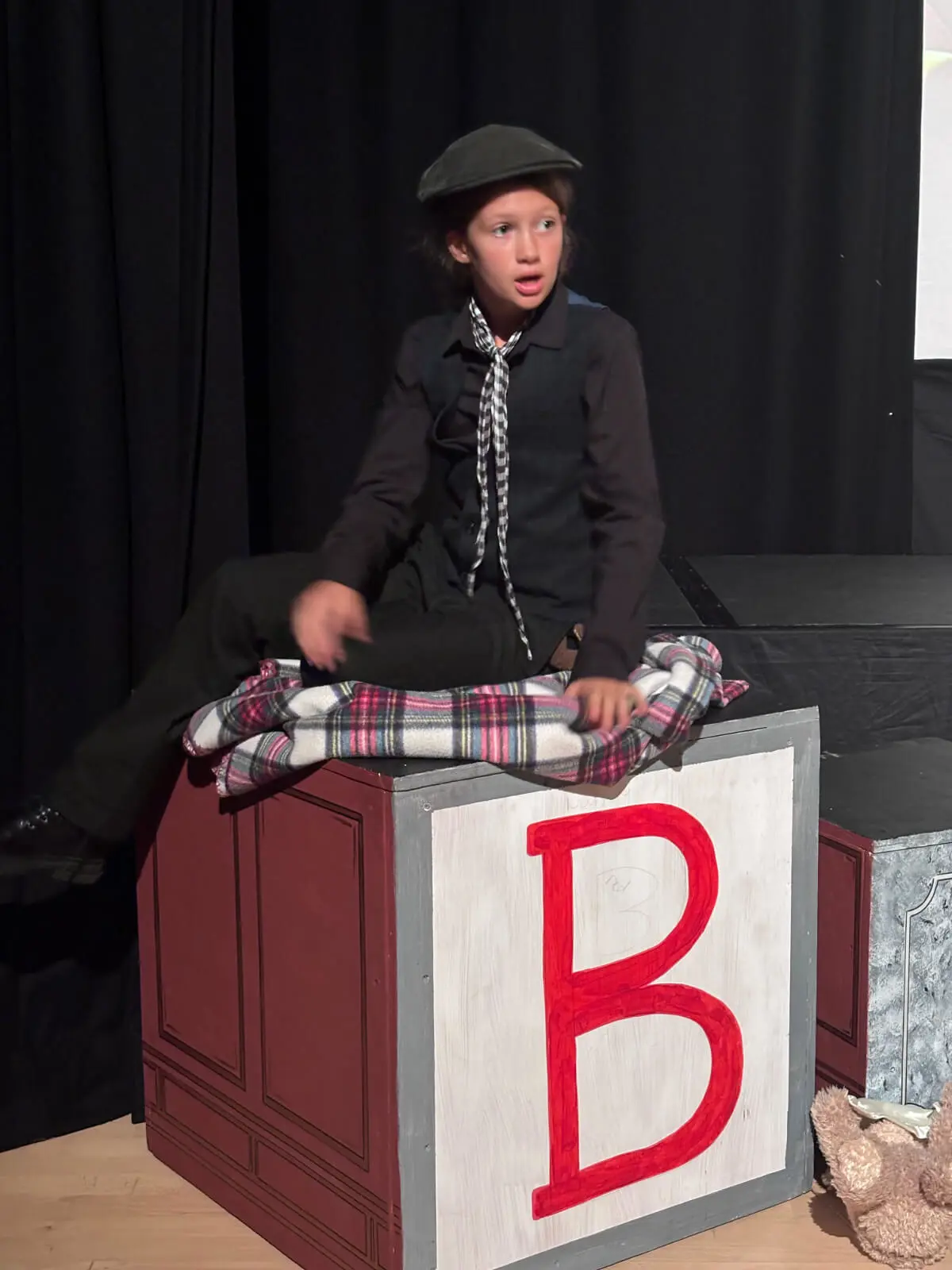 Pupils performing on stage in our Mary Poppins production at Brooke Priory School, a private school in Rutland