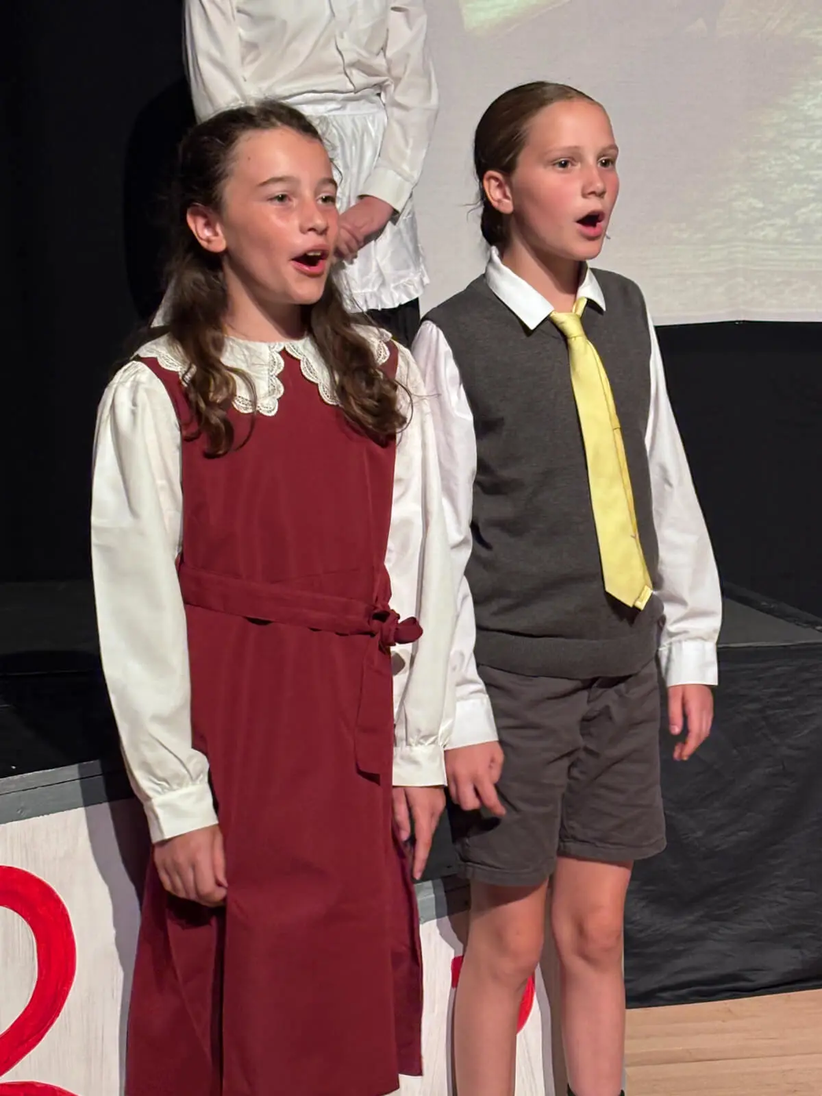 Pupils performing on stage in our Mary Poppins production at Brooke Priory School, a private school in Rutland