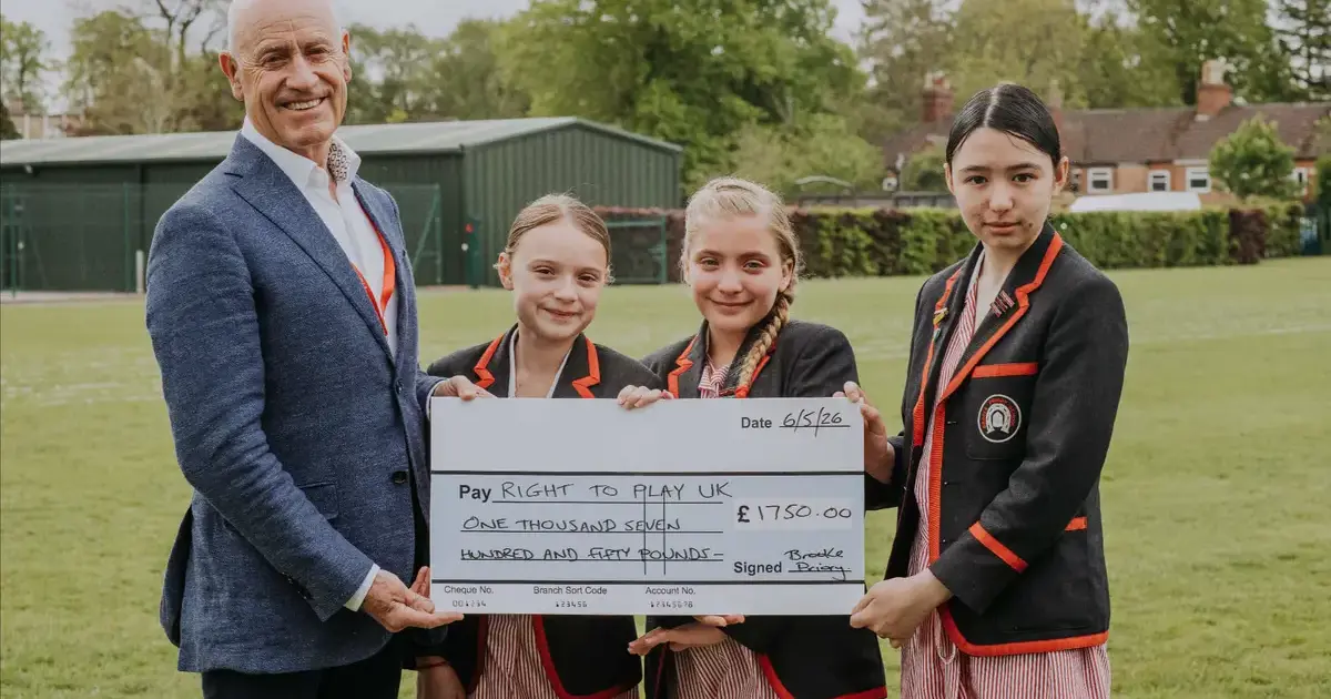 BROOKE PRIORY SCHOOL RAISES £1,750 FOR GLOBAL CHILDREN’S CHARITY RIGHT TO PLAY